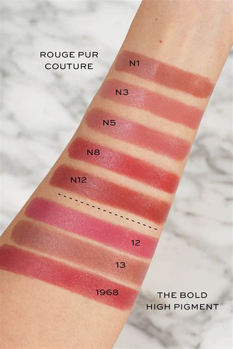 ysl rouge pur couture lipstick swatches|rouge pur couture matte lipstick.